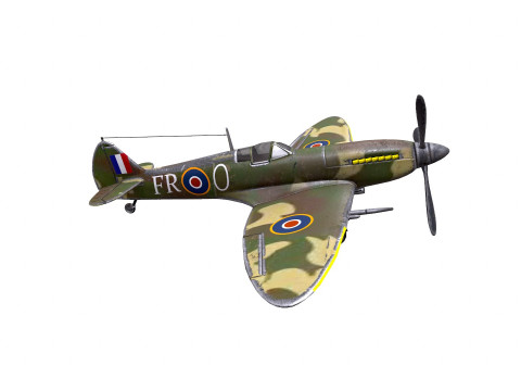 Royal Air Force Fighter Super-marine Spitfire MK1A Modelo 3D