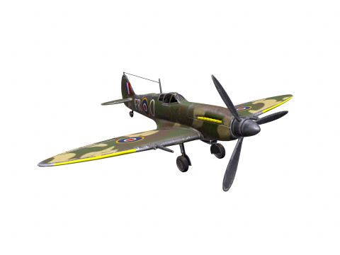 Royal Air Force Fighter Super-marine Spitfire MK1A Modelo 3D