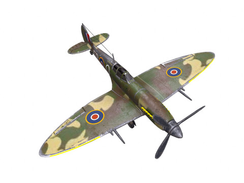 Royal Air Force Fighter Super-marine Spitfire MK1A Modelo 3D