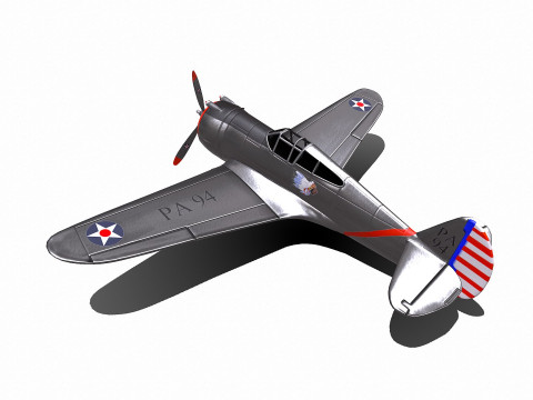Curtiss P-36 Hawk 3D Модель