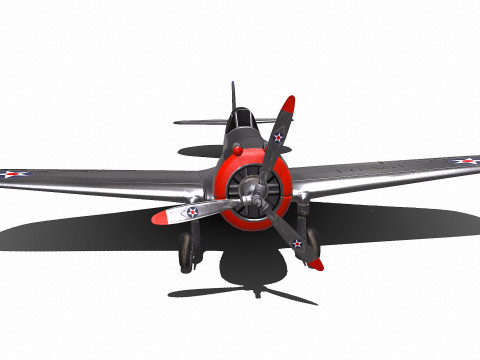 Curtiss P-36 Hawk 3D Модель