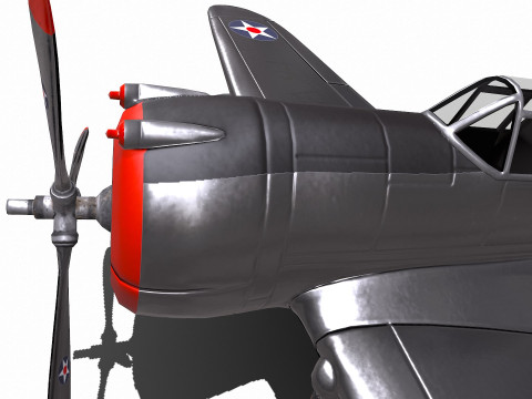 Curtiss P-36 Hawk 3D Модель