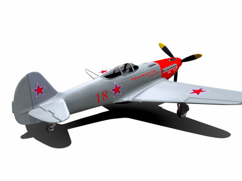 Yakovlev Yak-3 Soviet Fighter Plane 3D Модель