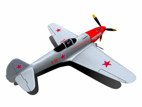 Yakovlev Yak-3 Soviet Fighter Plane 3D Модель