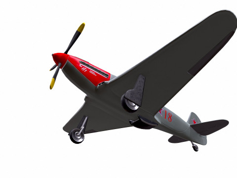 Yakovlev Yak-3 Soviet Fighter Plane 3D Модель