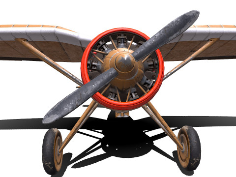 PZL P7 Polish Fighter Aircraft Modelo 3D