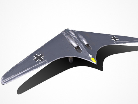 Horten Ho 229 German Fighter Jet 3Dモデル