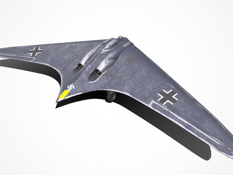 Horten Ho 229 German Fighter Jet 3Dモデル