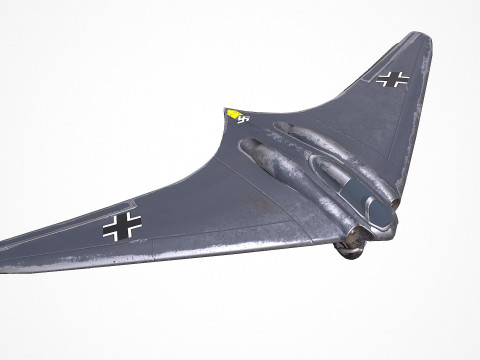 Horten Ho 229 German Fighter Jet 3Dモデル