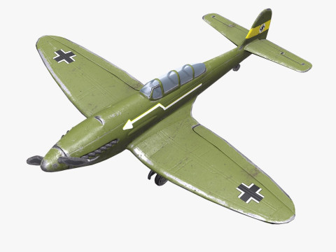 Heinkel He 112 German WW2 Fighter Plane 3D Model