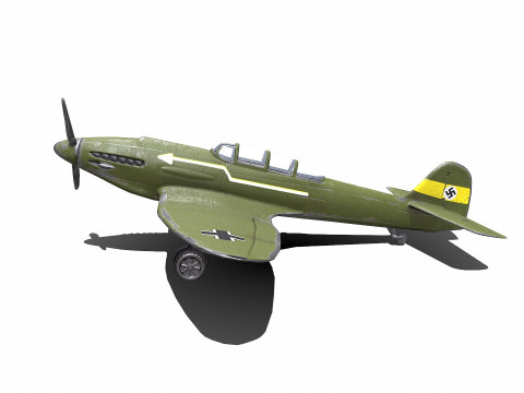 Heinkel He 112 German WW2 Fighter Plane Modello 3D