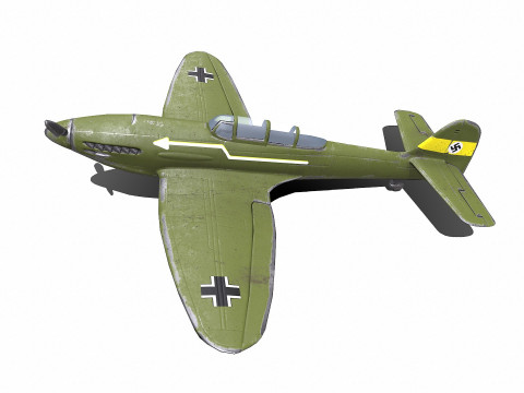 Heinkel He 112 German WW2 Fighter Plane Modello 3D