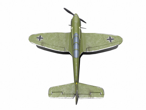 Heinkel He 112 German WW2 Fighter Plane Modello 3D
