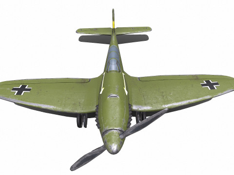 Heinkel He 112 German WW2 Fighter Plane Modello 3D