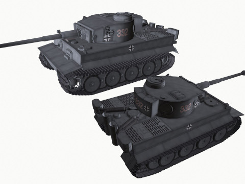 Tiger 1 German Heavy Tank Model 3D