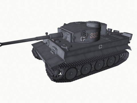 Tiger 1 German Heavy Tank 3D 모델
