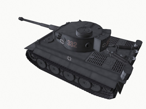 Tiger 1 German Heavy Tank 3D 모델