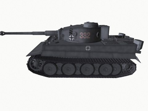 Tiger 1 German Heavy Tank 3D 모델