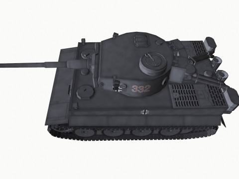 Tiger 1 German Heavy Tank 3D 모델