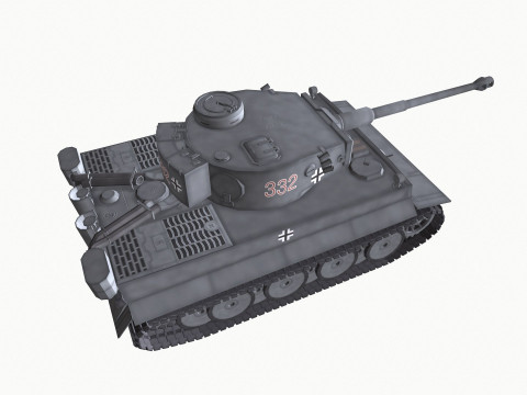 Tiger 1 German Heavy Tank 3D 모델