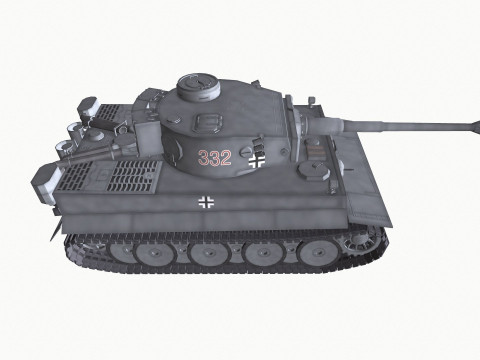 Tiger 1 German Heavy Tank 3D 모델