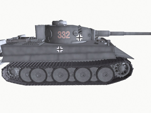 Tiger 1 German Heavy Tank 3D 모델