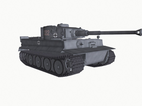 Tiger 1 German Heavy Tank 3D 모델