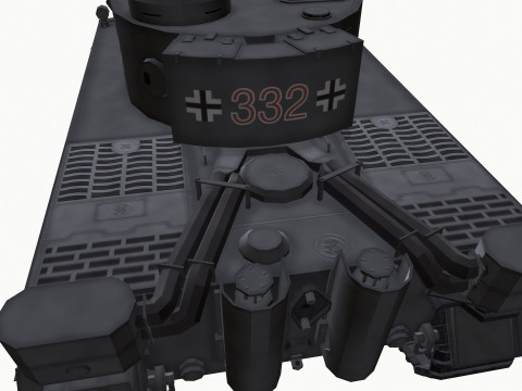 Tiger 1 German Heavy Tank 3D 모델
