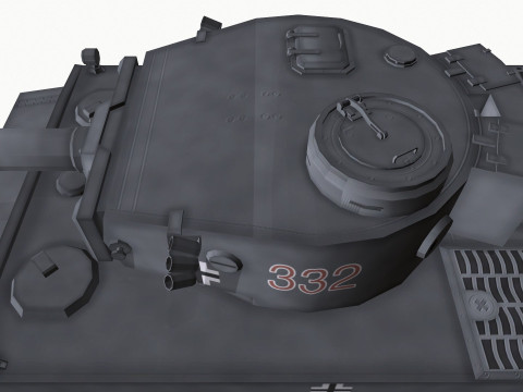 Tiger 1 German Heavy Tank 3D 모델