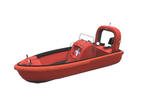Fast Rescue Boat 3D Model