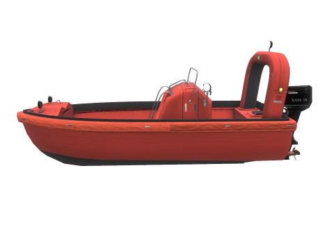 Fast Rescue Boat 3D Model