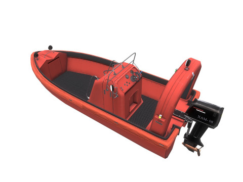 Fast Rescue Boat 3D Model