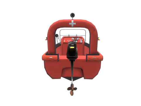 Fast Rescue Boat 3D Model