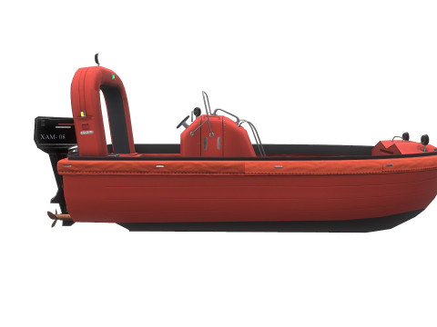 Fast Rescue Boat 3D Model