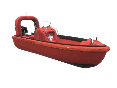 Fast Rescue Boat 3D Model