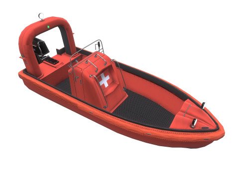 Fast Rescue Boat 3D Model