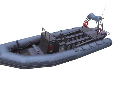 Inflatable Patrol Boat 3D 模型