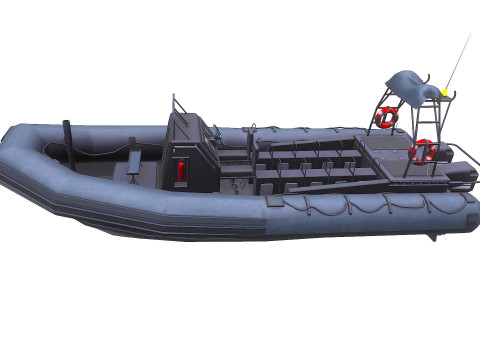 Inflatable Patrol Boat 3D 模型