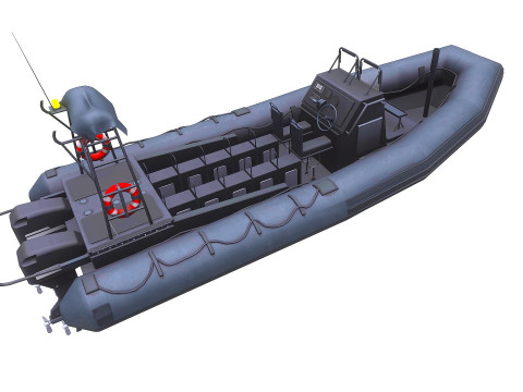 Inflatable Patrol Boat 3D 模型