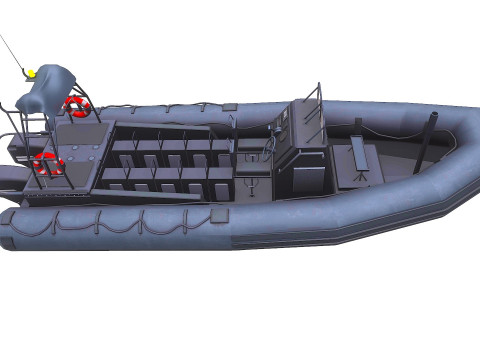 Inflatable Patrol Boat 3D 模型