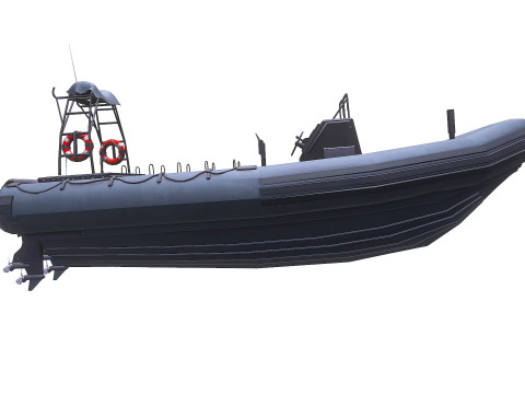 Inflatable Patrol Boat 3D 模型