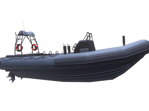 Inflatable Patrol Boat 3D 模型