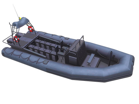 Inflatable Patrol Boat 3D 模型