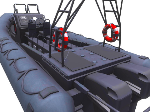 Inflatable Patrol Boat 3D 模型