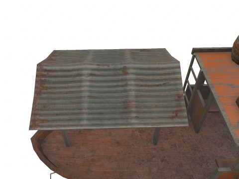 Old Wooden Boat 3D Model