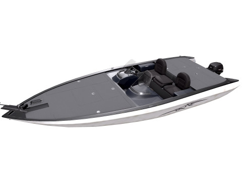 Bass Fishing Motorboat Low-poly PBR Model 3D