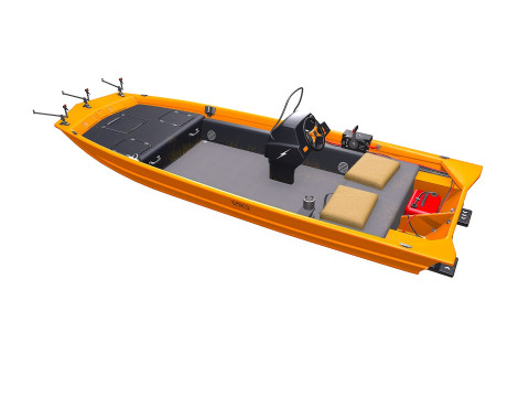 Carp Fishing Boat PBR Modelo 3D