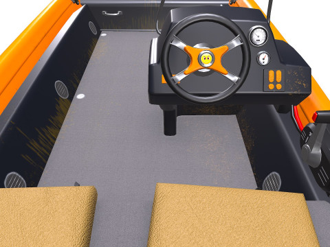 Carp Fishing Boat PBR Modelo 3D