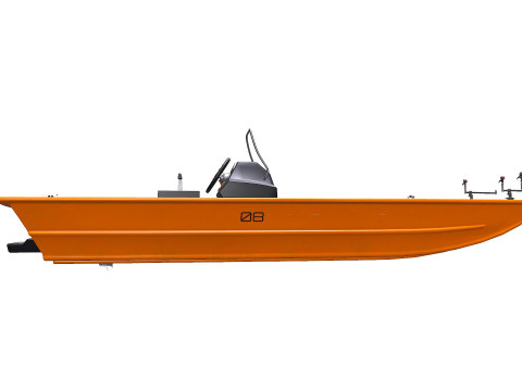 Carp Fishing Boat PBR Modelo 3D