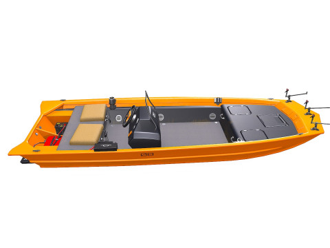Carp Fishing Boat PBR Modelo 3D